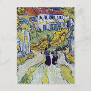 Vincent van Gogh - Treppe bei Auvers Postkarte