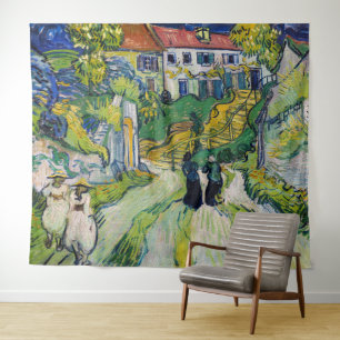 Vincent van Gogh - Treppe bei Auvers Wandteppich