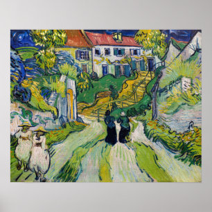 Vincent van Gogh - Treppe in Auvers Poster