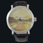 Vincent Van Gogh Tulip Fields Geschenk Klasse Armbanduhr<br><div class="desc">Vincent Van Gogh Tulip Fields Geschenk Klasse Watch Tulip Fields, auch bekannt als Blume Beds in Holland, ist ein Ölgemälde von Vincent van Gogh Anfang 1883 erstellt. Es wurde 1983 an die National Gallery of Art in Washington DC gespendet. Bulb Fields war Van Goghs erstes Gartengemälde in Ölfarbe auf Leinwand,...</div>