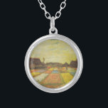 Vincent Van Gogh Tulip Fields Geschenk Versilberte Kette<br><div class="desc">Vincent Van Gogh Tulip Fields Gift Silver Plated Necklace Tulip Fields, auch bekannt als Blume Beds in Holland, ist ein Ölgemälde von Vincent van Gogh Anfang 1883 erstellt. Es wurde 1983 an die National Gallery of Art in Washington DC gespendet. Bulb Fields war Van Goghs erstes Gartengemälde in Ölfarbe auf...</div>