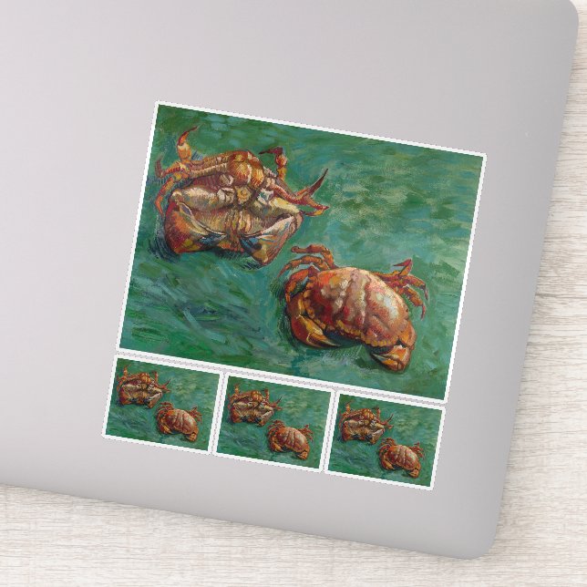 Vincent Van Gogh, Two Crabs Aufkleber (Detail)