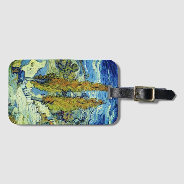 Vincent Van Gogh Two Poplars in Saint-Rémy Gepäckanhänger (Vorderseite (Horizontal))