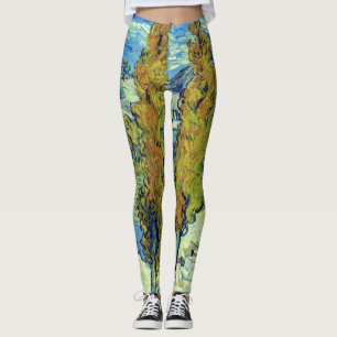 Vincent Van Gogh Two Poplars in Saint-Rémy Leggings