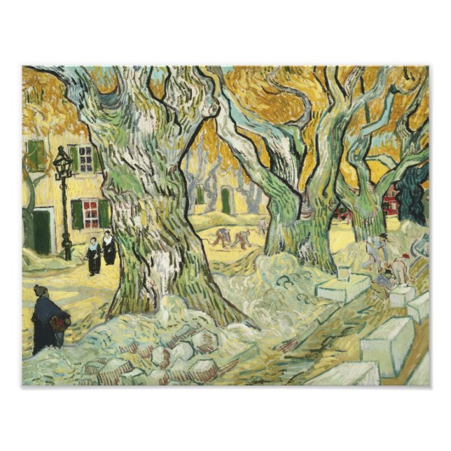 Vincent van Gogh über die Straße Fotodruck (Vorne)