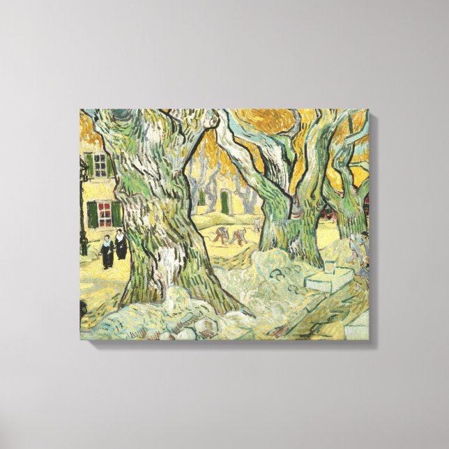 Vincent van Gogh über die Straße Leinwanddruck (Vorderseite)