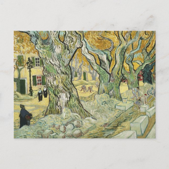 Vincent van Gogh über die Straße Postkarte (Vorderseite)