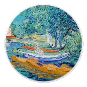 Vincent van Gogh - Ufer der Oise bei Auvers Keramikknauf