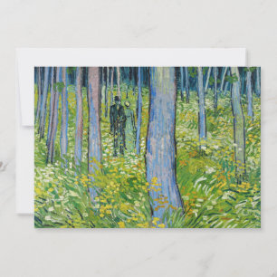 Vincent van Gogh - Unterholz mit zwei Figuren Einladung