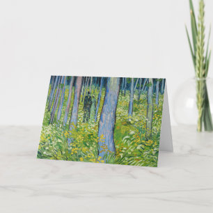 Vincent van Gogh - Unterholz mit zwei Figuren Karte