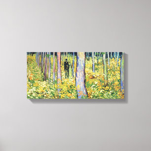 Vincent Van Gogh - Unterholz mit zwei Figuren Leinwanddruck
