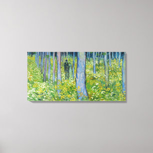 Vincent van Gogh - Unterholz mit zwei Figuren Leinwanddruck