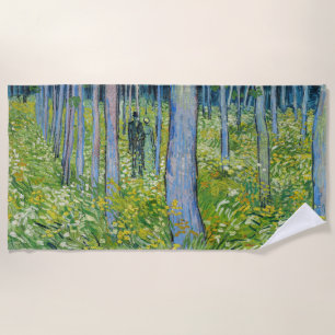 Vincent van Gogh - Unterholz mit zwei Figuren Strandtuch