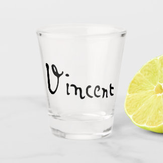 Vincent Van Gogh Unterschrift Schnapsglas