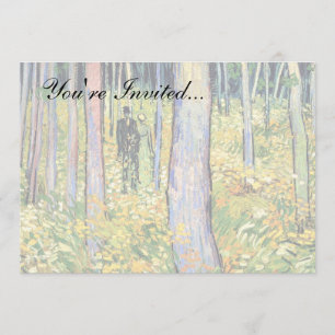 Vincent Van Gogh - Unterwachstum mit zwei Zahlen Einladung