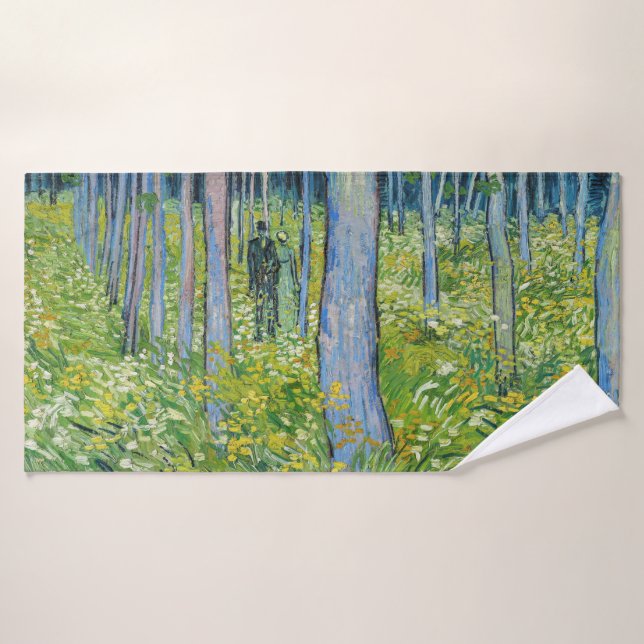 Vincent van Gogh - Unterwuchs mit zwei Zahlen Badhandtuch Set (Badehandtuch)