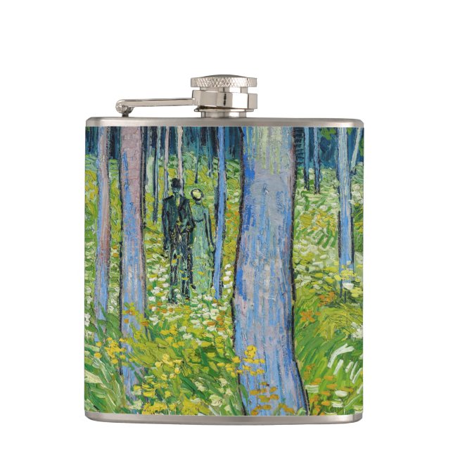 Vincent van Gogh - Unterwuchs mit zwei Zahlen Flachmann (Vorderseite)