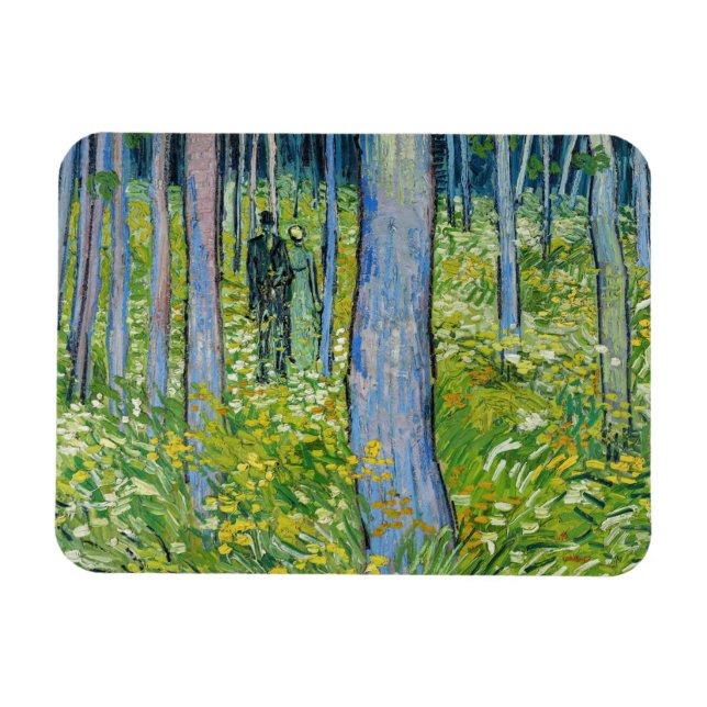 Vincent van Gogh - Unterwuchs mit zwei Zahlen Magnet (Horizontal)