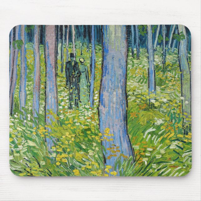 Vincent van Gogh - Unterwuchs mit zwei Zahlen Mousepad (Vorne)