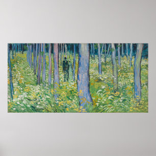 Vincent van Gogh - Unterwuchs mit zwei Zahlen Poster