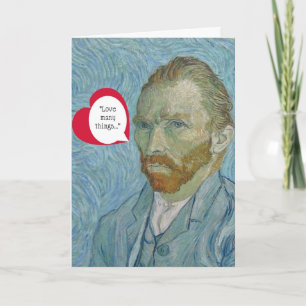 Vincent van Gogh-Valentinsgruß Feiertagskarte