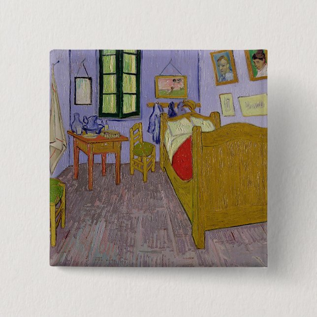 Vincent van Gogh | Van Gogh Schlafzimmer bei Arles Button (Vorderseite)