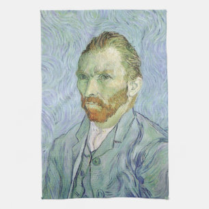 Vincent van Gogh - Van Gogh Selbstportrait in Blau Geschirrtuch