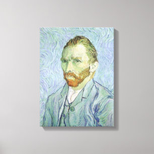 Vincent van Gogh - Van Gogh Selbstportrait in Blau Leinwanddruck