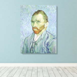 Vincent van Gogh - Van Gogh Selbstportrait in Blau Leinwanddruck