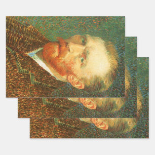 Vincent van Gogh - Van Gogh Selbstporträt Geschenkpapier Set
