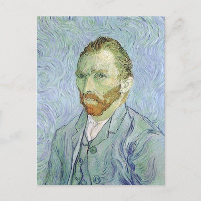 Vincent van Gogh - Van Gogh Self Portrait in Blue Postkarte (Vorderseite)