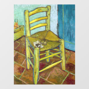 Vincent van Gogh - Van Goghs Stuhl Fensteraufkleber