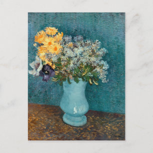 Vincent van Gogh   Vase der Blume, 1887 Postkarte