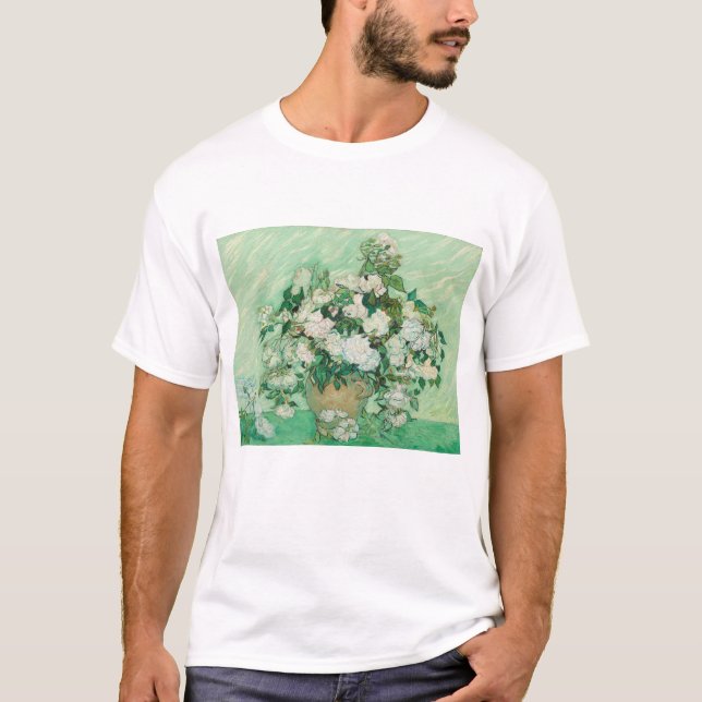 Vincent Van Gogh, Vase der Rose, Rose in der Vase T-Shirt (Vorderseite)