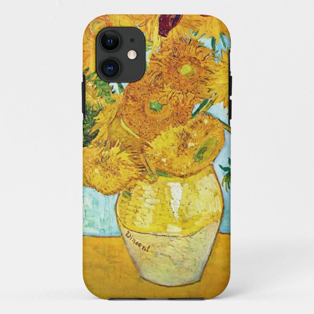 Vincent van Gogh - Vase mit 12 Sonnenblumen Case-Mate iPhone Hülle (Rückseite)