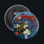 Vincent van Gogh - Vase mit Cornblumen & Poppies Flaschenöffner<br><div class="desc">Vase mit Cornblumen und Poppies - Vincent van Gogh,  Oil on Leinwand,  1887,  Paris</div>