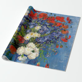 Vincent van Gogh - Vase mit Cornblumen & Poppies Geschenkpapier