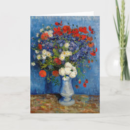 Vincent van Gogh - Vase mit Cornblumen & Poppies Karte