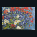 Vincent van Gogh - Vase mit Cornblumen & Poppies Kissenbezug<br><div class="desc">Vase mit Cornblumen und Poppies - Vincent van Gogh,  Oil on Leinwand,  1887,  Paris</div>