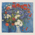 Vincent van Gogh - Vase mit Cornblumen & Poppies Schal<br><div class="desc">Vase mit Cornblumen und Poppies - Vincent van Gogh,  Oil on Leinwand,  1887,  Paris</div>