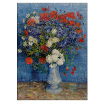 Vincent van Gogh - Vase mit Cornblumen & Poppies Schneidebrett<br><div class="desc">Vase mit Cornblumen und Poppies - Vincent van Gogh,  Oil on Leinwand,  1887,  Paris</div>