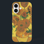 Vincent van Gogh - Vase mit fünfzehn Sonnenblumen iPhone 16 Hülle<br><div class="desc">Vase mit 15 Sonnenblumen oder einfach Sonnenblumen (1888) von Vincent van Gogh ist ein Vintager Post-Impressionismus Blumenmalerei. Es ist Teil einer Stillleben-Reihe von ähnlichen Gemälden mit einem Blumenstrauß aus Gartenmöbeln in einer Vase. Die ganze Serie zeigt Sonnenblumen in allen Bühnen des Lebens, von der Blüte bis zum Verwittern und Toten....</div>