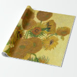 Vincent van Gogh - Vase mit fünfzehn Sonnenblumen Geschenkpapier<br><div class="desc">Vase mit 15 Sonnenblumen / Vase avec quinze turnesols - Vincent Van Gogh,  August 1888 - Sonnenblumen 1888,  Fassung (F454)</div>