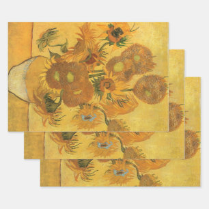 Vincent van Gogh - Vase mit fünfzehn Sonnenblumen Geschenkpapier Set