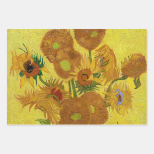 Vincent van Gogh - Vase mit fünfzehn Sonnenblumen Geschenkpapier Set