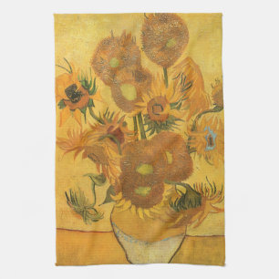 Vincent van Gogh - Vase mit fünfzehn Sonnenblumen Geschirrtuch