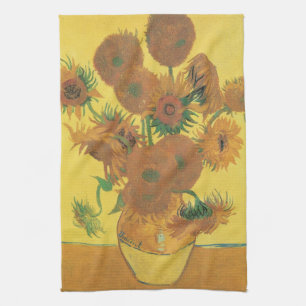 Vincent van Gogh - Vase mit fünfzehn Sonnenblumen Geschirrtuch