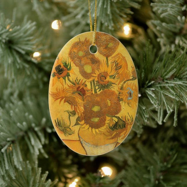 Vincent van Gogh - Vase mit fünfzehn Sonnenblumen Keramik Ornament (Baum)