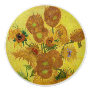 Vincent van Gogh - Vase mit fünfzehn Sonnenblumen Keramikknauf