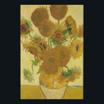Vincent van Gogh - Vase mit fünfzehn Sonnenblumen Künstlicher Leinwanddruck<br><div class="desc">Vase mit 15 Sonnenblumen / Vase avec quinze turnesols - Vincent Van Gogh,  August 1888 - Sonnenblumen 1888,  Fassung (F454)</div>